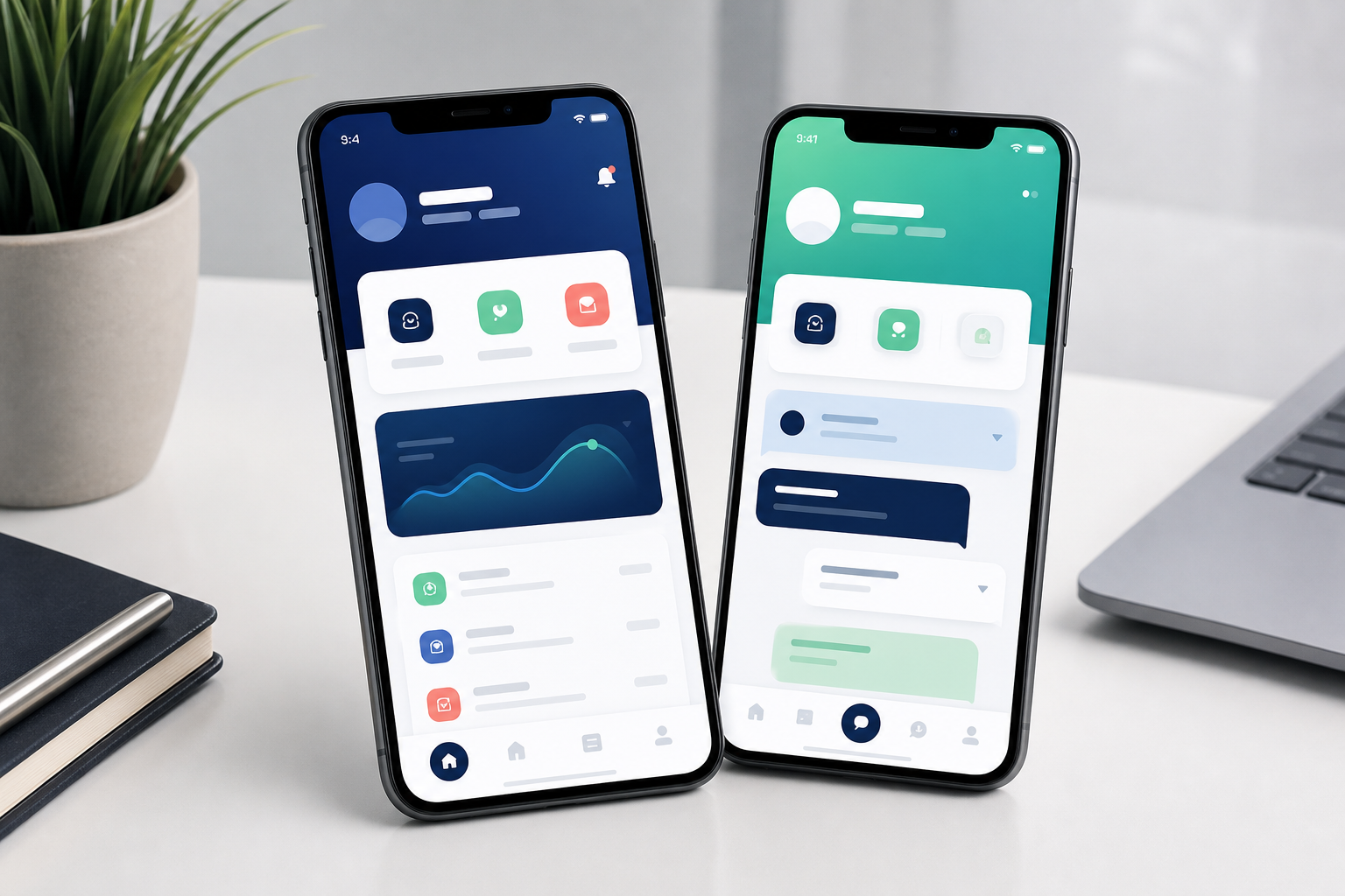 Sample mobile app project preview