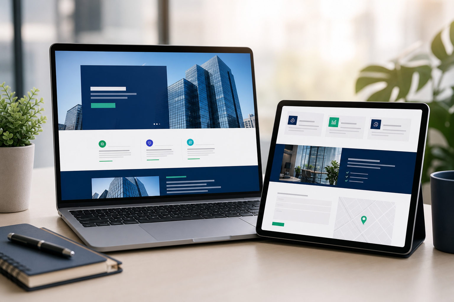 Sample business website project preview